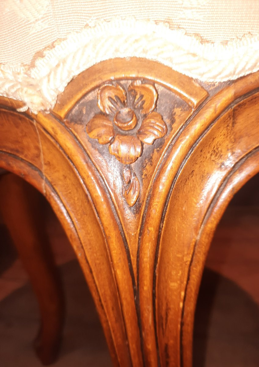 Pair Of Louis XV Style Round Stools-photo-7
