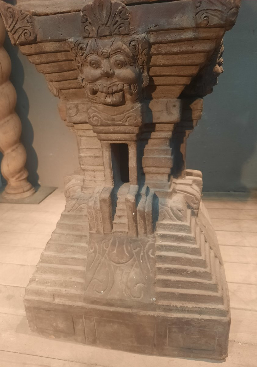 Reproduction en terre cuite d un temple  hindouiste-photo-4