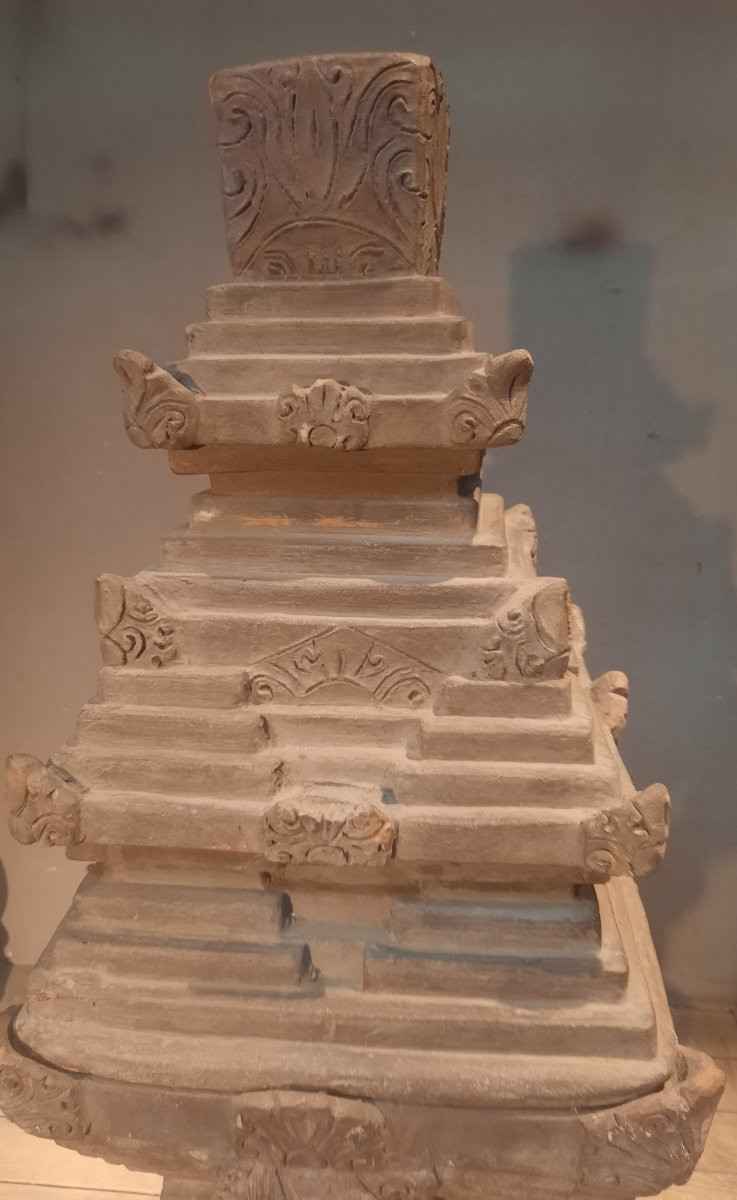 Reproduction en terre cuite d un temple  hindouiste-photo-6