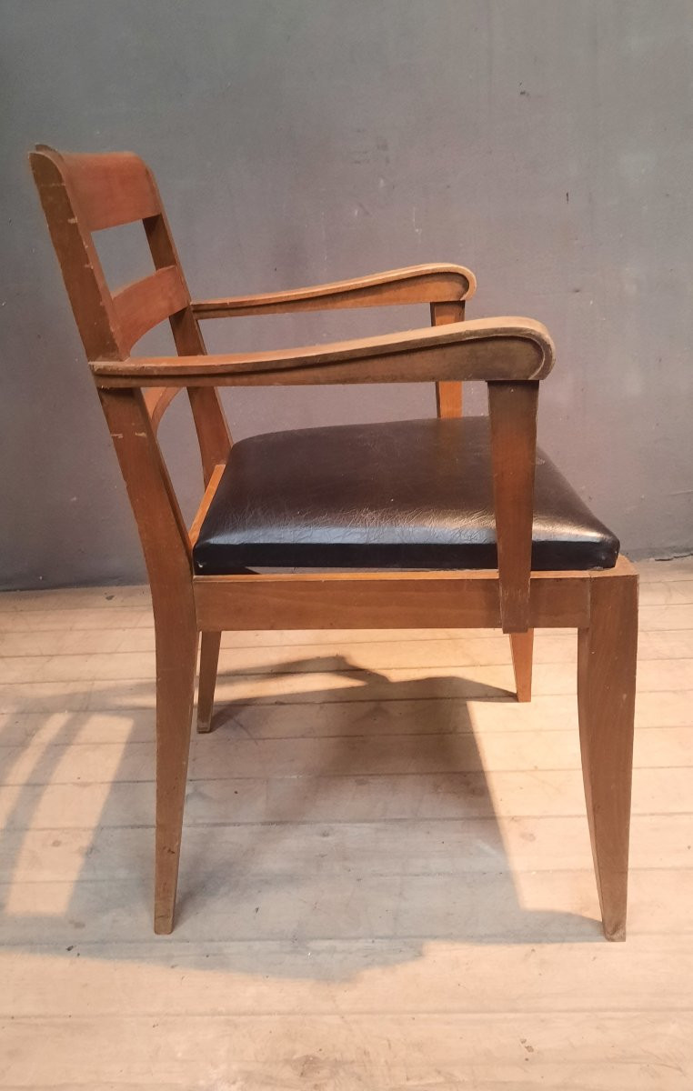 Serie de 4 fauteuils des années 1940-photo-3