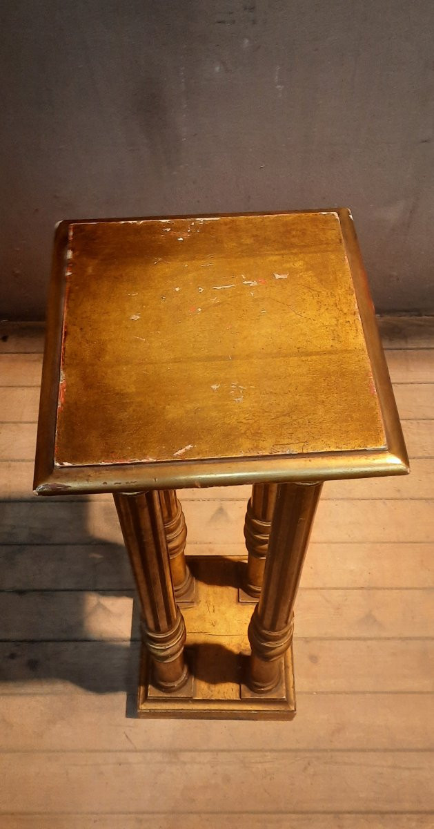 Selette dorée style Louis XVI -photo-4