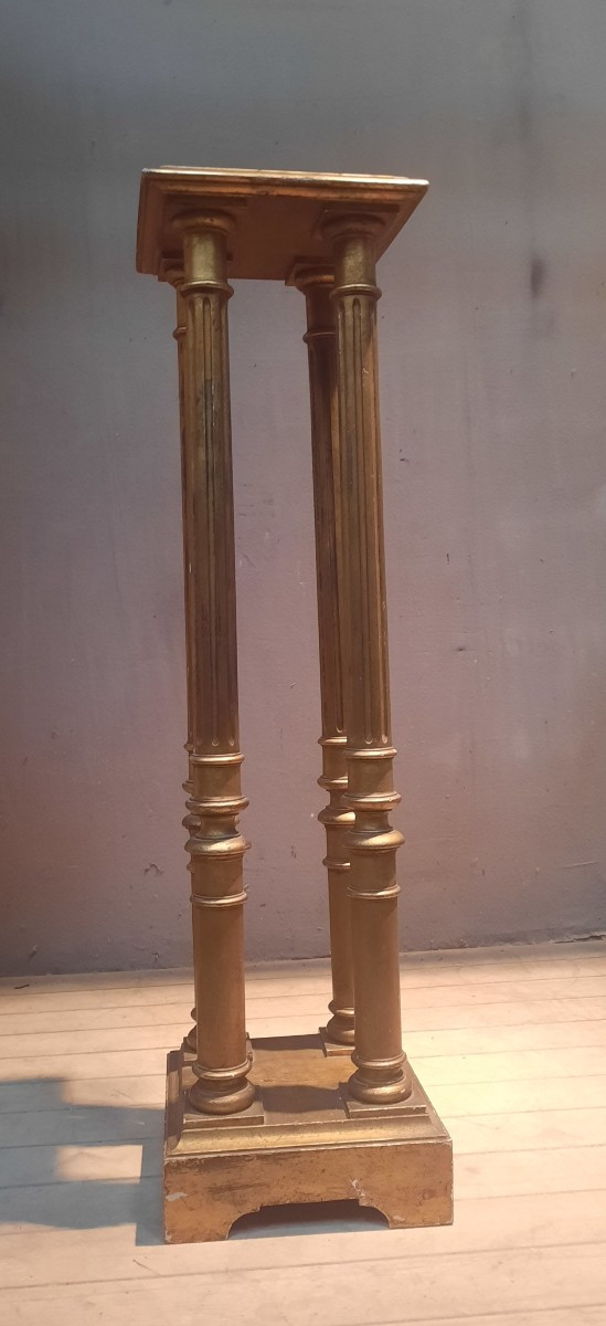 Selette dorée style Louis XVI 