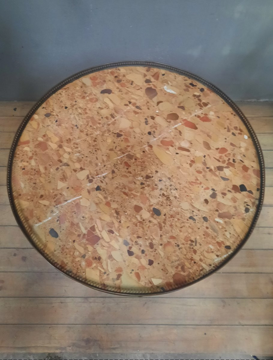 Large table de bouillotte de style Louis XVI -photo-2