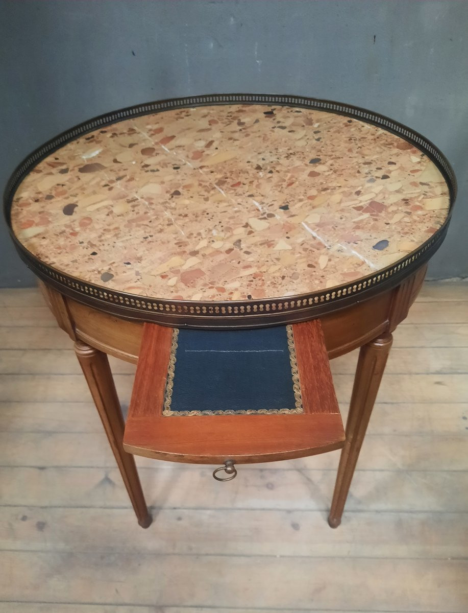 Large table de bouillotte de style Louis XVI -photo-6