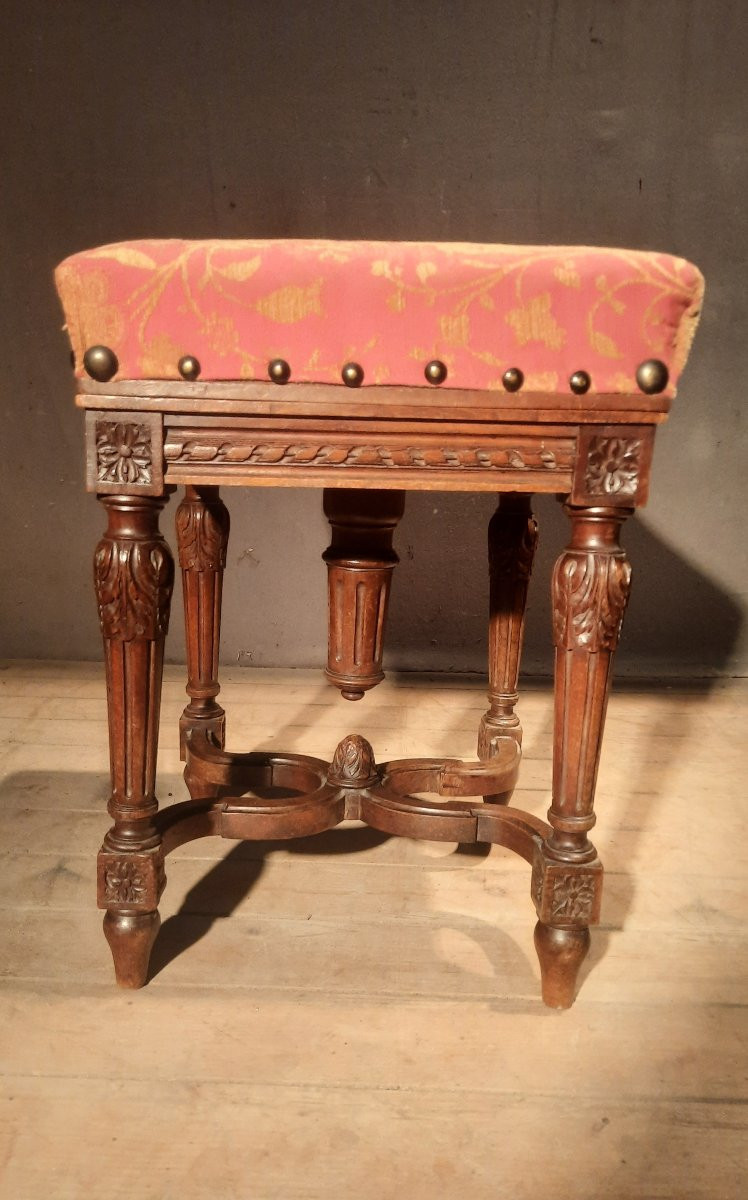 Square Piano Stool, Louis XV Style I-photo-4