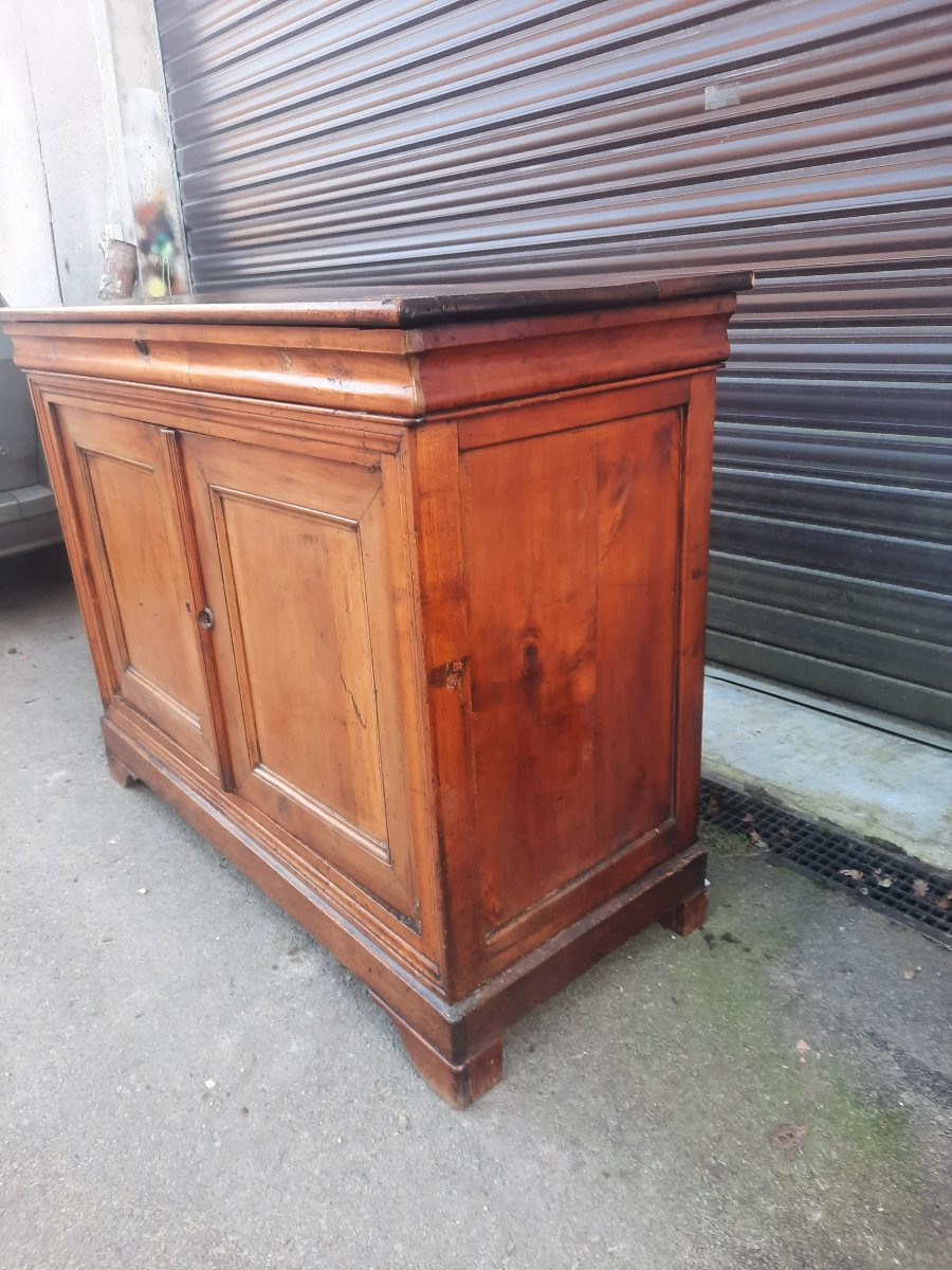 Louis Philippe Period Sideboard In Solid Walnut-photo-4