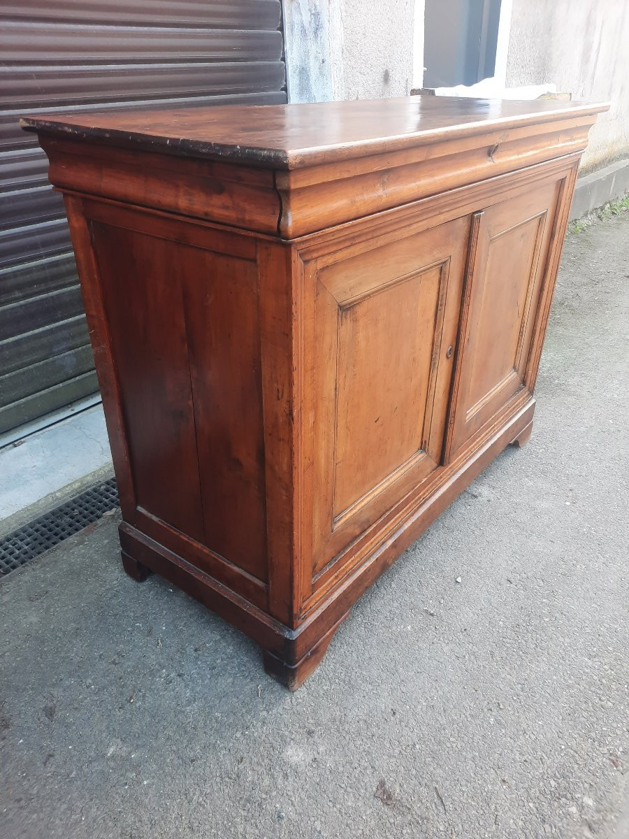 Louis Philippe Period Sideboard In Solid Walnut-photo-2