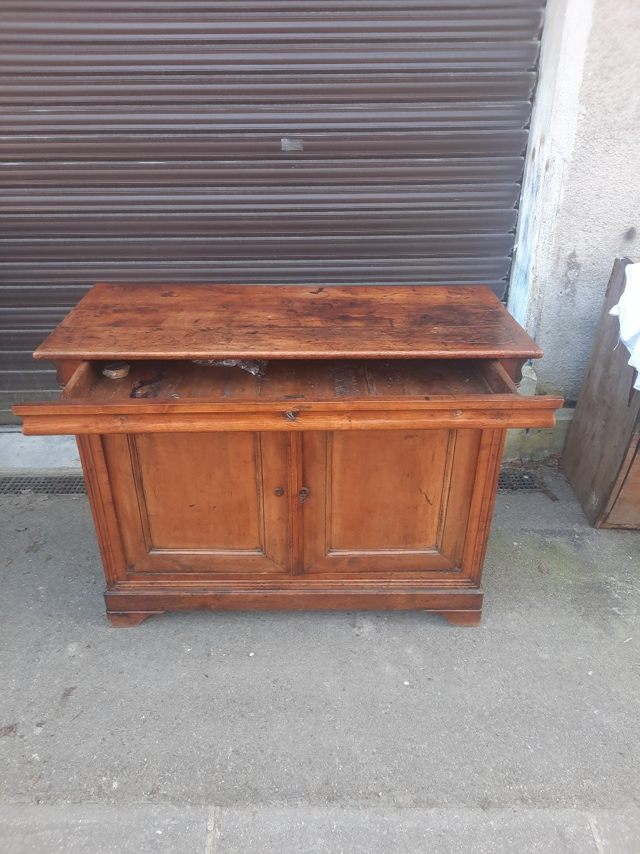 Louis Philippe Period Sideboard In Solid Walnut-photo-6