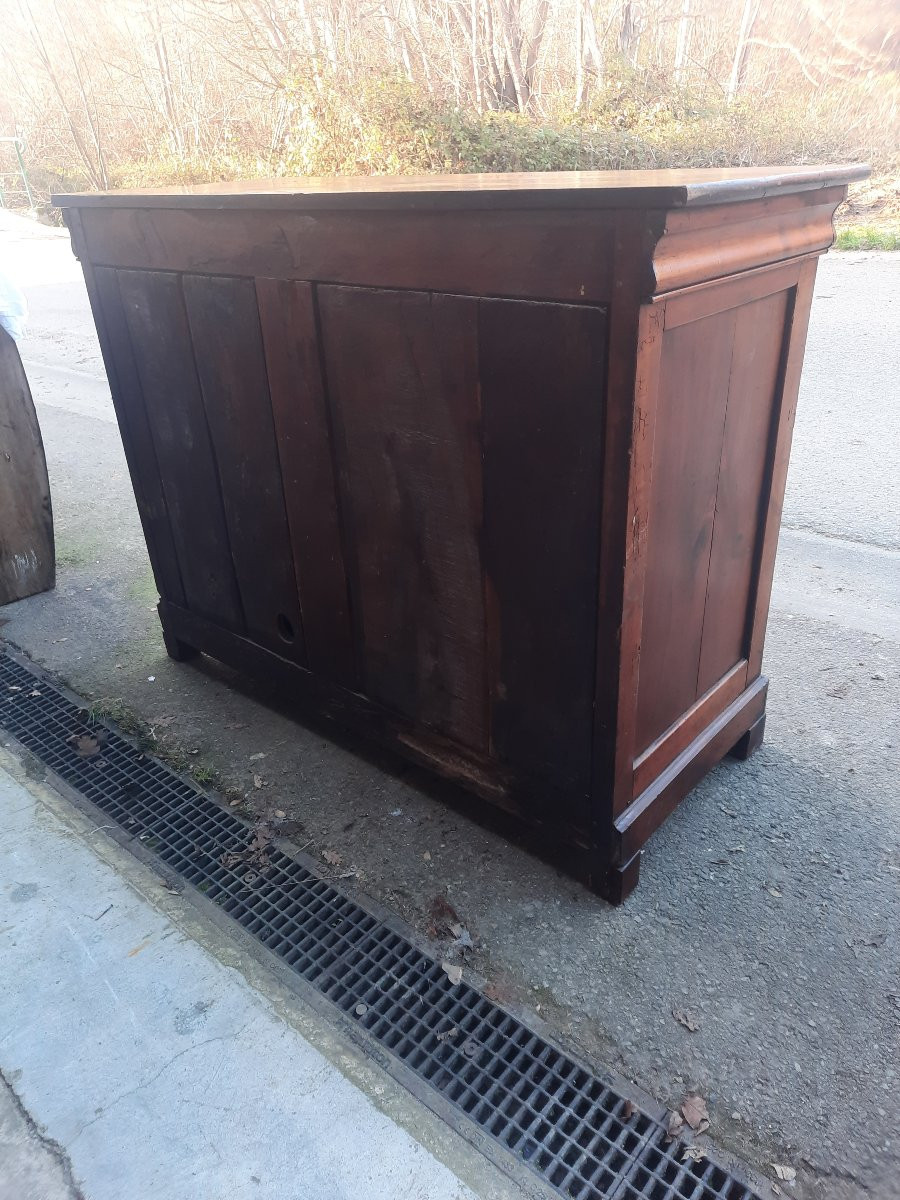 Louis Philippe Period Sideboard In Solid Walnut-photo-7