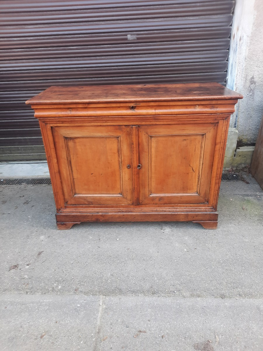 Louis Philippe Period Sideboard In Solid Walnut