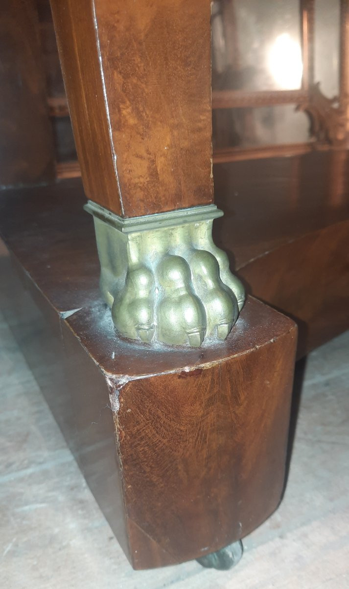 Restoration Period Mahogany Console Table -photo-7