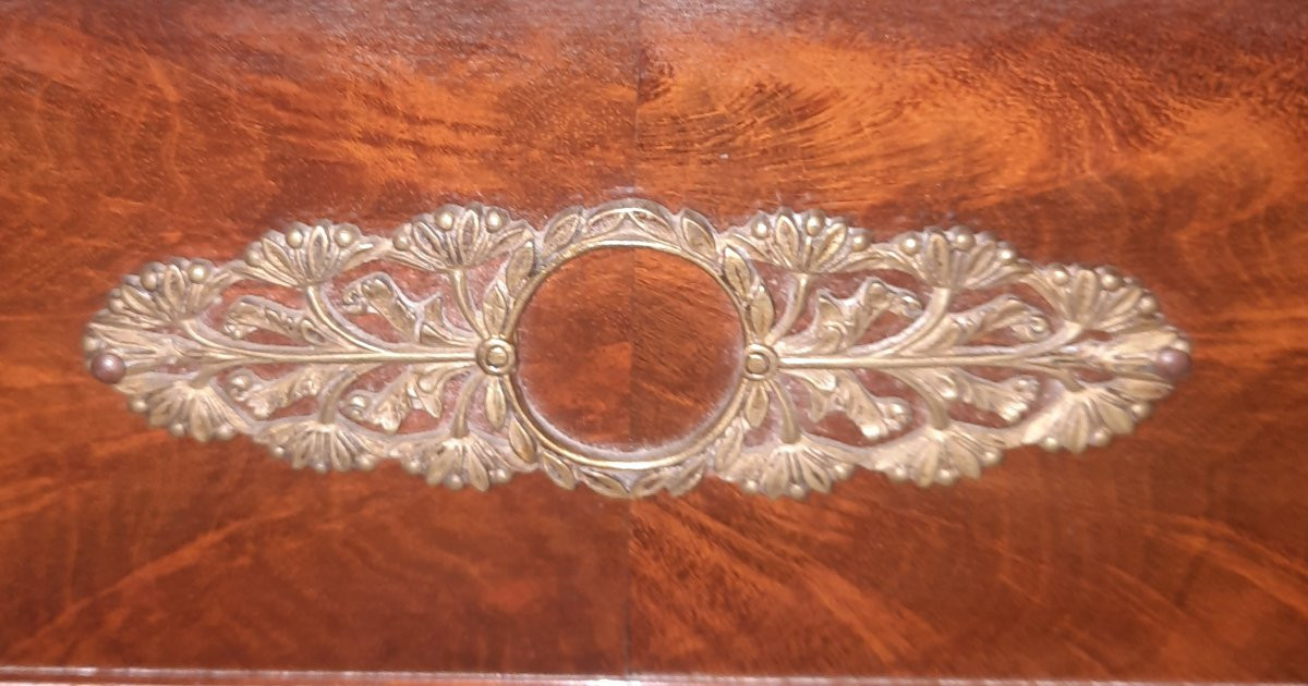 Restoration Period Mahogany Console Table -photo-8