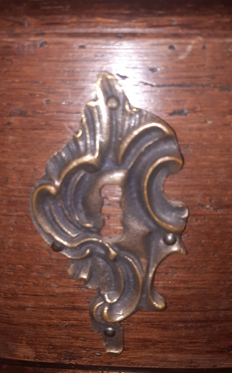 Commode en bois massif style Louis XV -photo-7