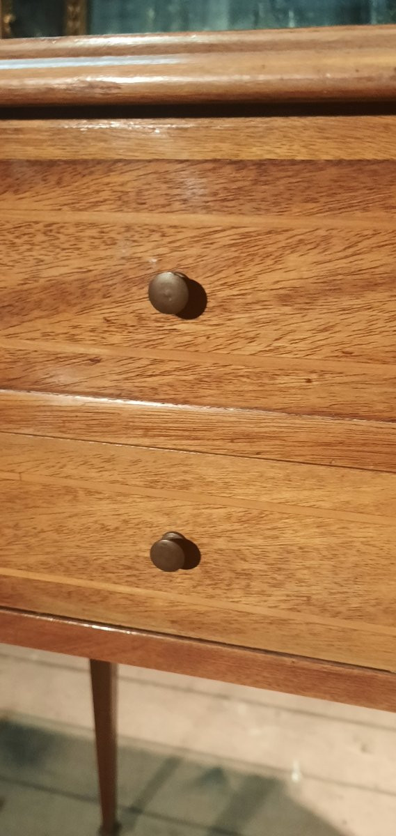 Coffee Table In Veneer With One Drawer Per Side -photo-7