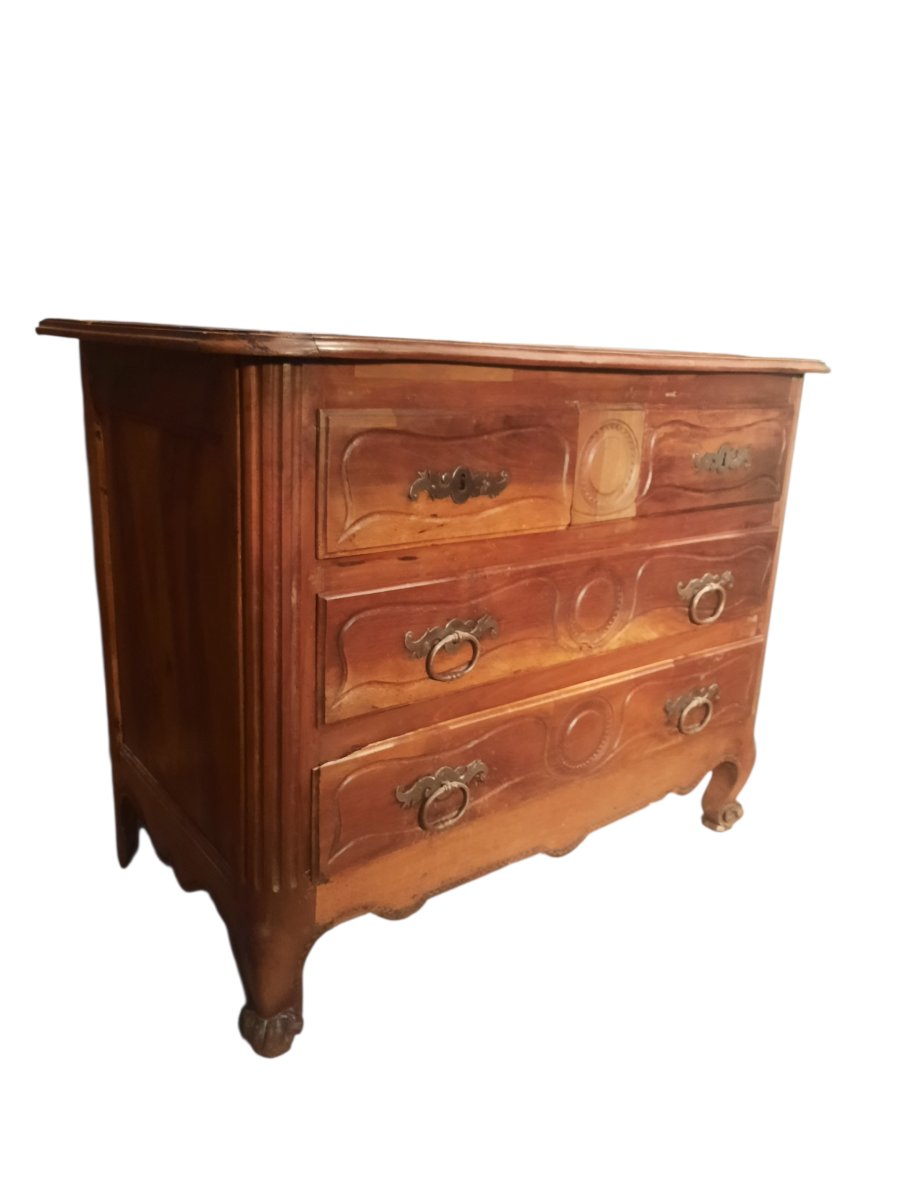 Commode du dix-huitième en bois massif-photo-4
