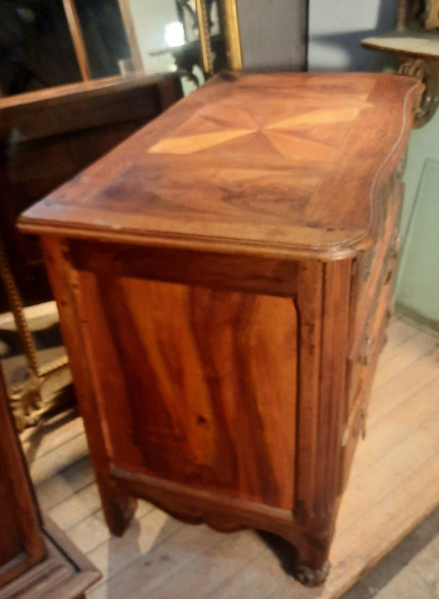 Commode du dix-huitième en bois massif-photo-4