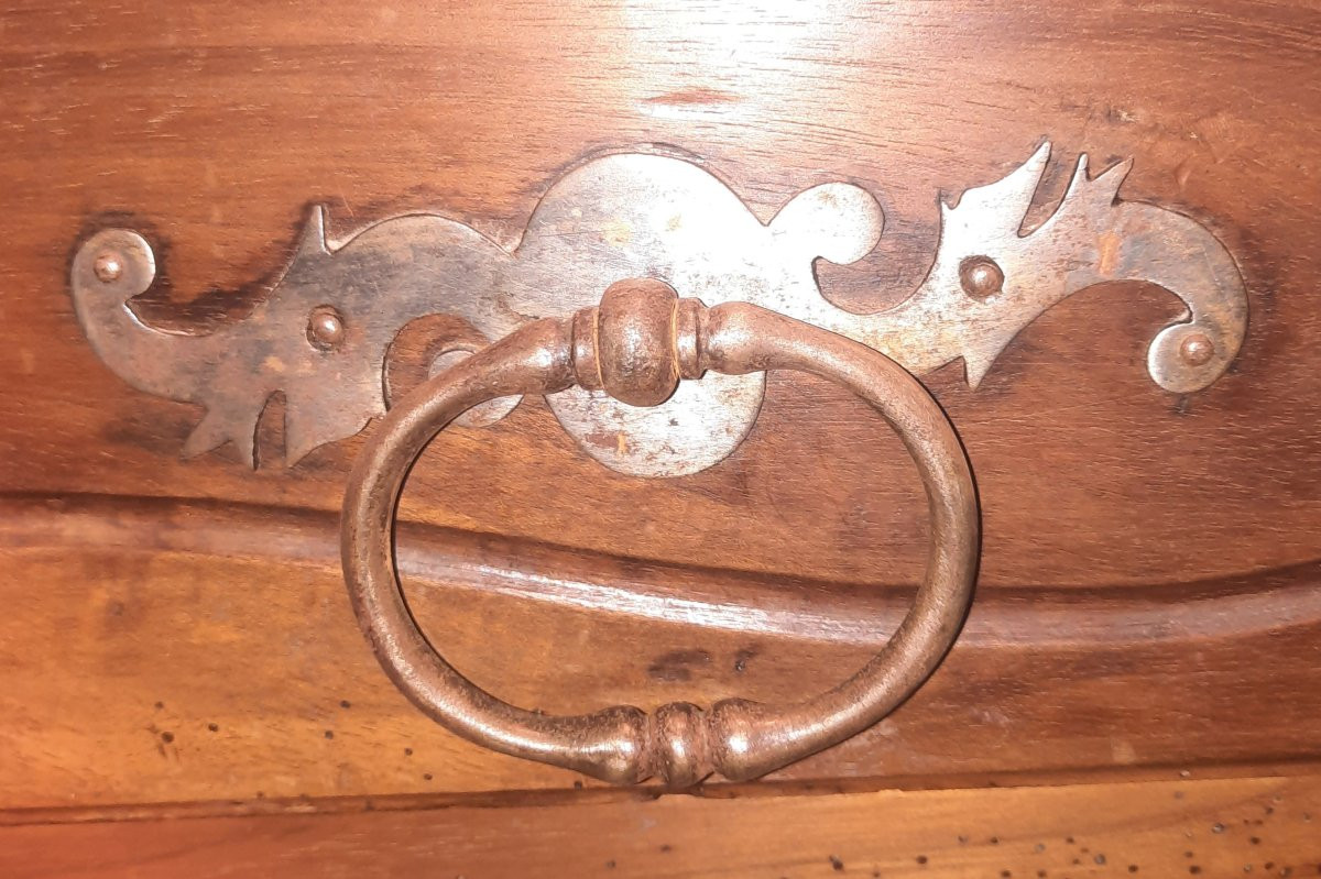 Commode du dix-huitième en bois massif-photo-7