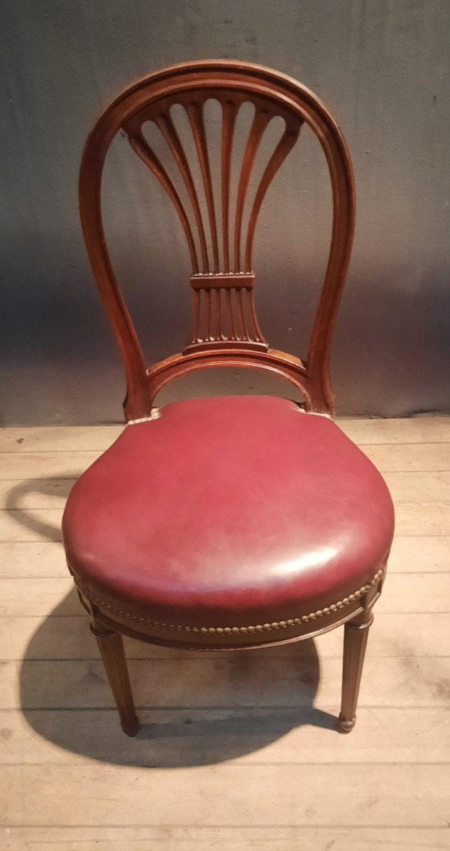 Serie de 6 chaises néo classique  du dix-neuvieme sciecle -photo-4