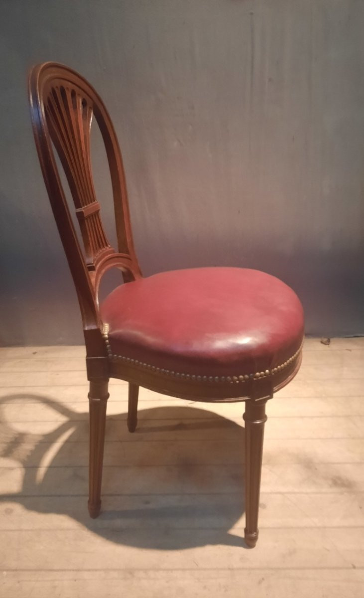 Serie de 6 chaises néo classique  du dix-neuvieme sciecle -photo-5