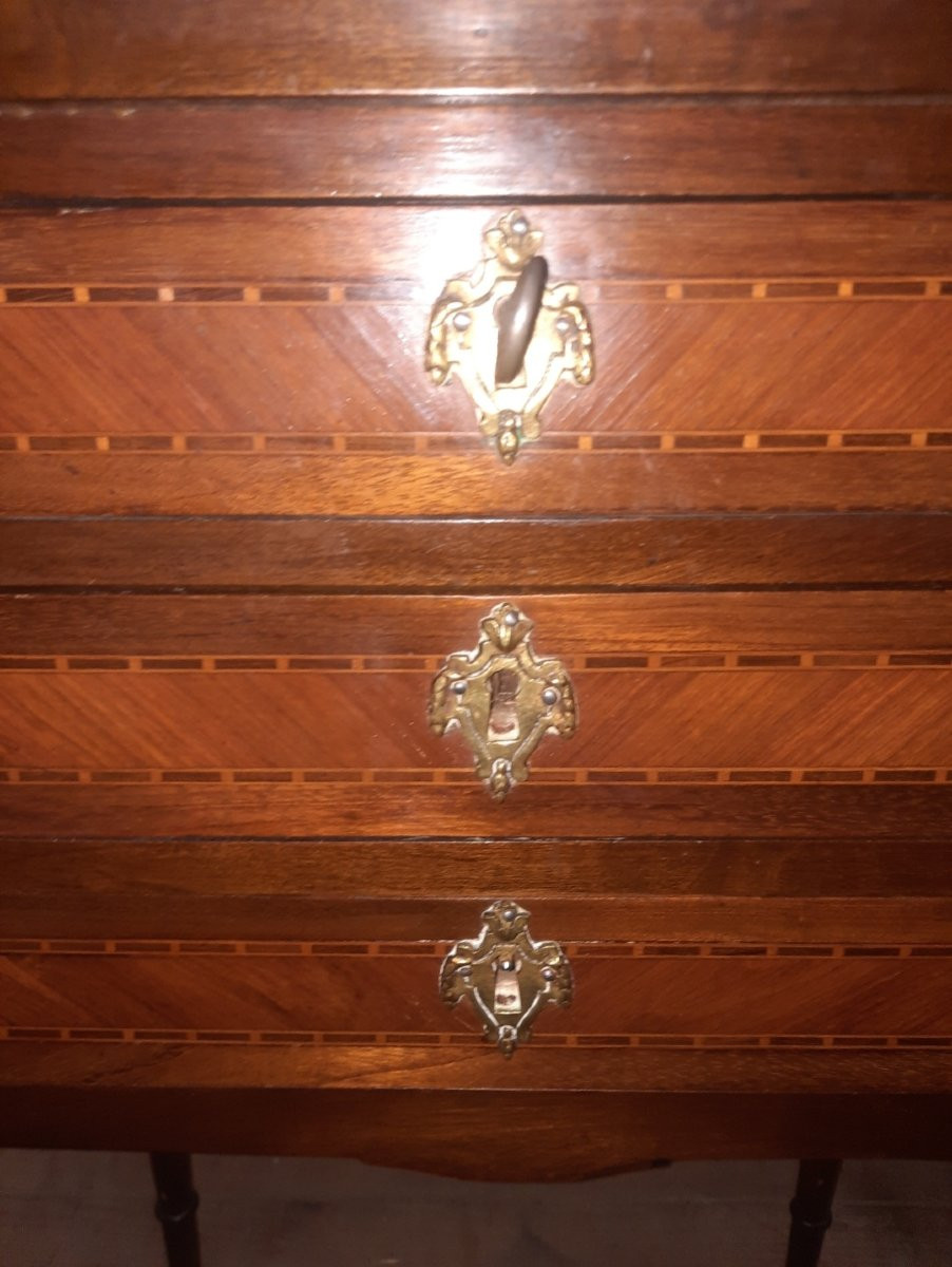 Paire de chevet style Louis XV I  d époque dix neuvième -photo-3