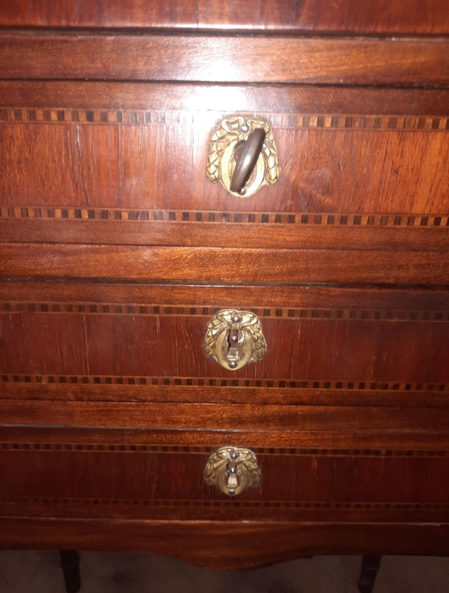 Paire de chevet style Louis XV I  d époque dix neuvième -photo-4