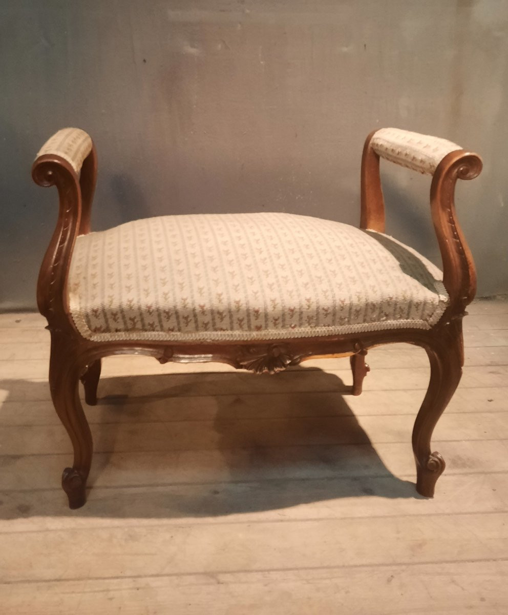 Small Louis XV Style Bench -photo-2
