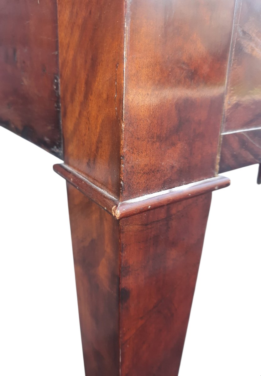Flat Mahogany Desk From The Restoration Period -photo-8