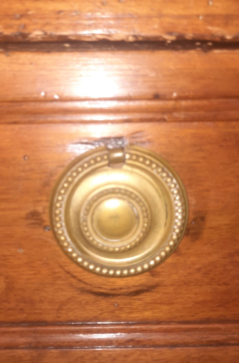 Louis XVI Period Natural Wood Chest Of Drawers-photo-6