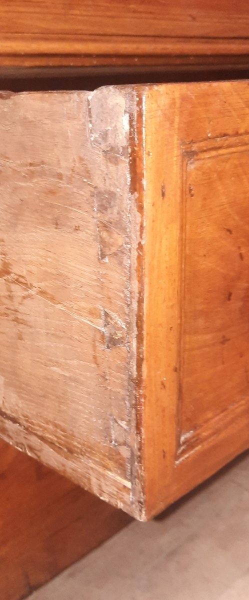 Louis XVI Period Natural Wood Chest Of Drawers-photo-7