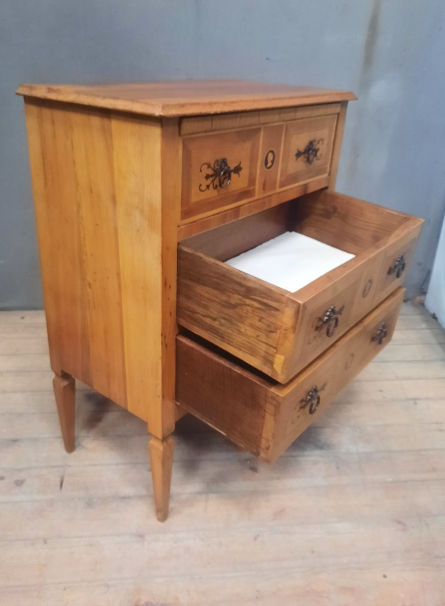 Commode scribane  italienne  en bois massif-photo-2