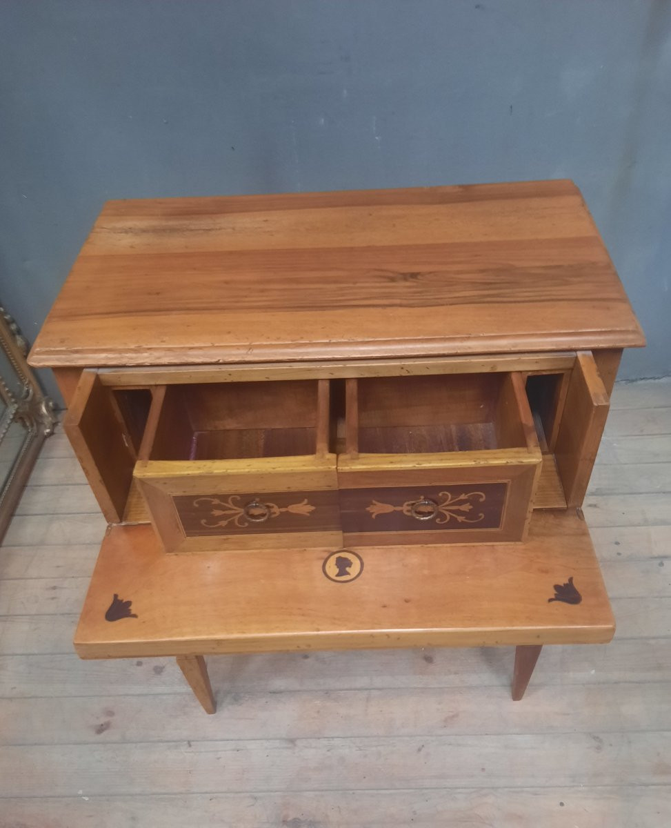 Commode scribane  italienne  en bois massif-photo-8