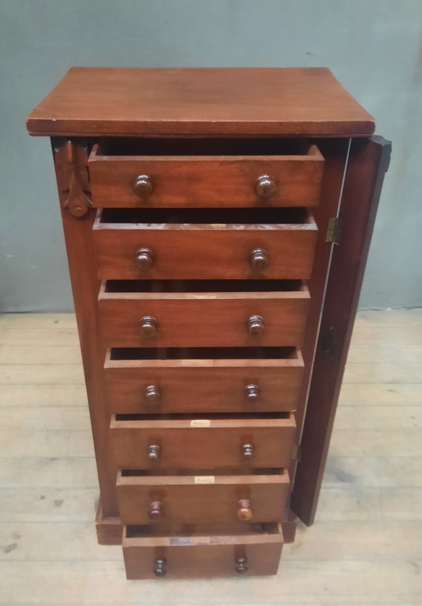 Semainier In Mahogany Veneer-photo-4