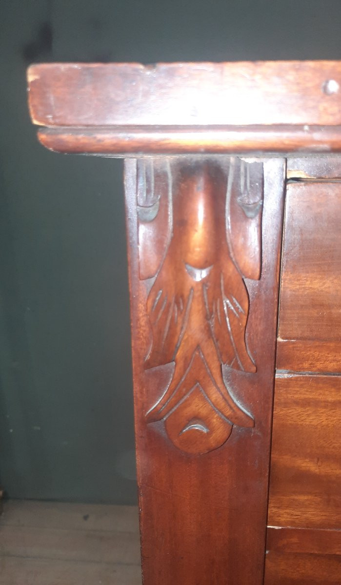 Semainier In Mahogany Veneer-photo-7