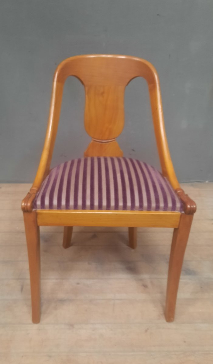 Set Of 6 Cherrywood Gondola Chairs-photo-2