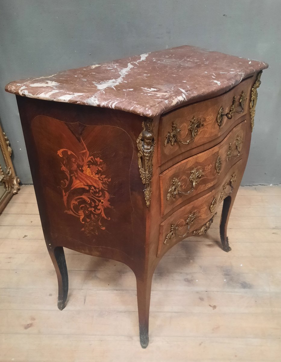 Commode style Louis XV fin dix-neuvieme siècle -photo-6
