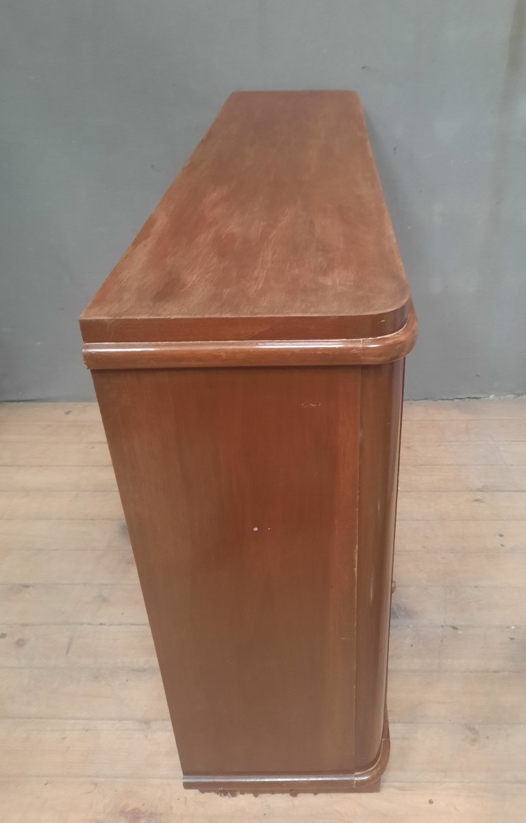 Commode en bois de plaquage des années  1930-photo-6