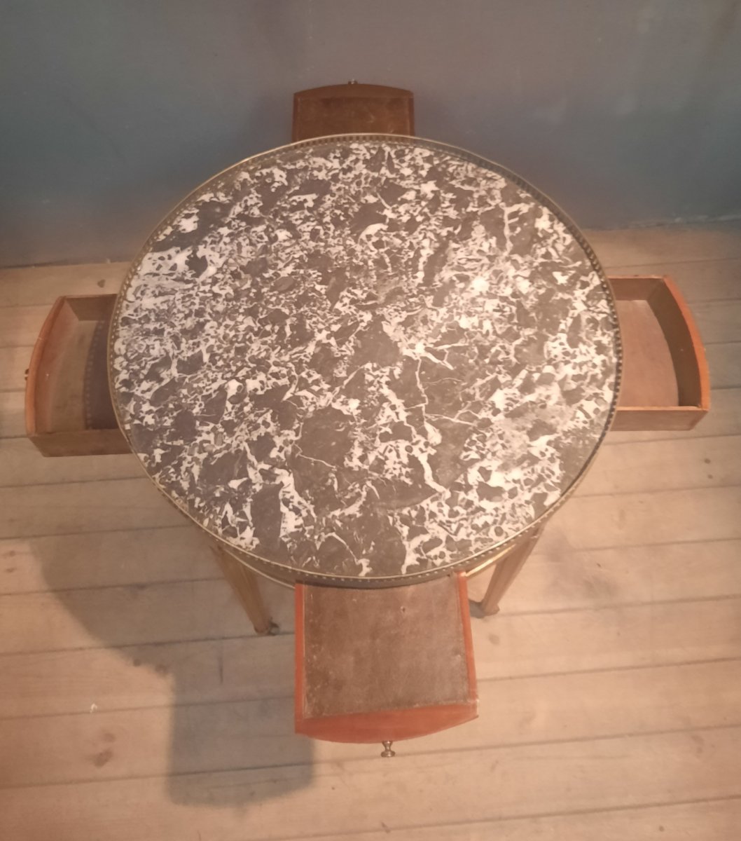 Table bouillotte de style Louis XVI -photo-1