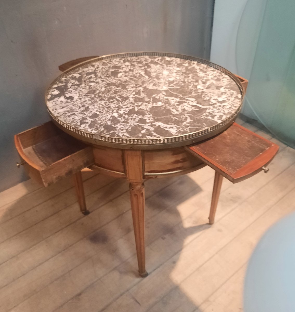 Table bouillotte de style Louis XVI -photo-5