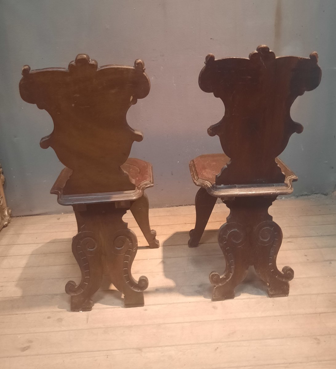 Paire de chaise escabelle -photo-1