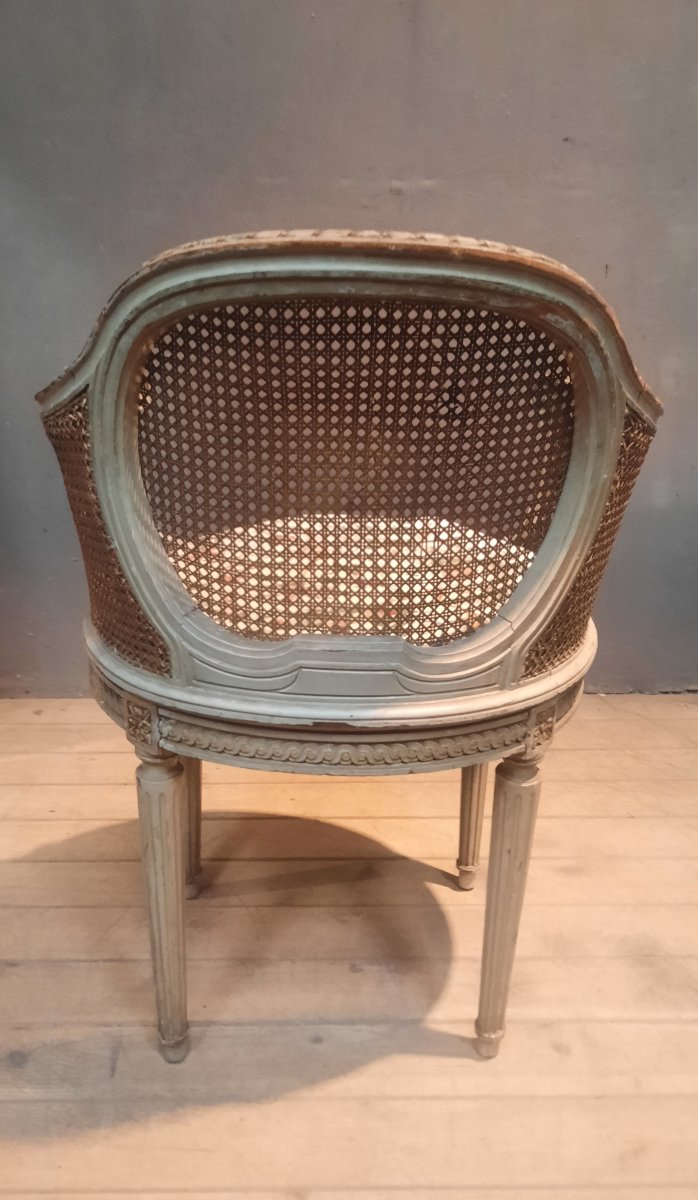 Louis XVI-style Cane Armchair -photo-4