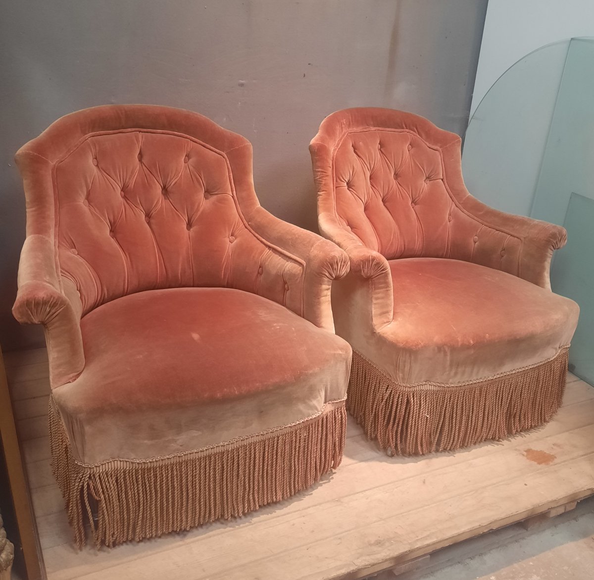 Paire de fauteuil crapaud-photo-4