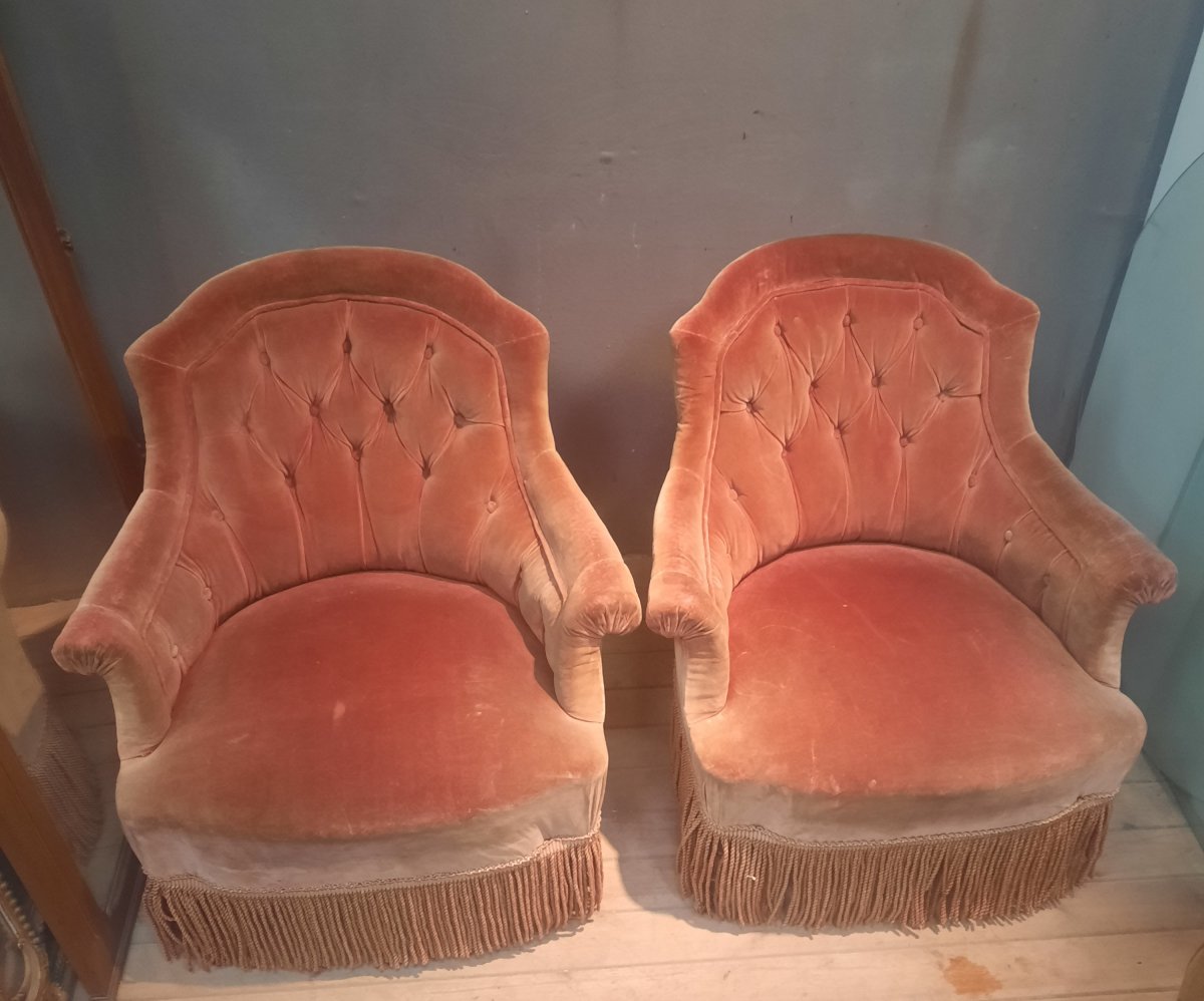 Paire de fauteuil crapaud-photo-7