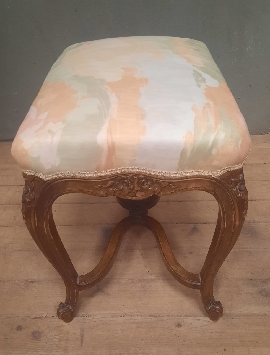 Louis XV-style Pouf With Rocaille Motifs -photo-5
