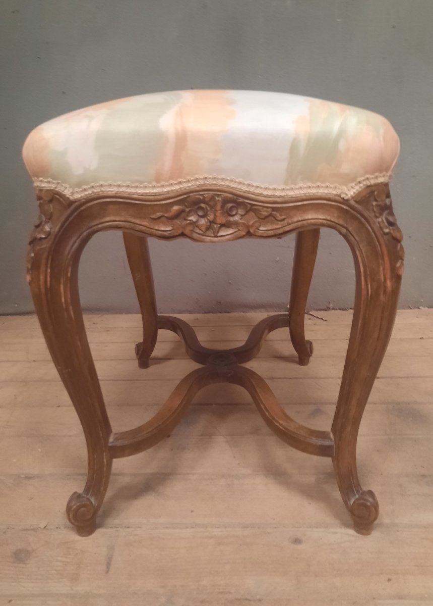 Louis XV-style Pouf With Rocaille Motifs -photo-6