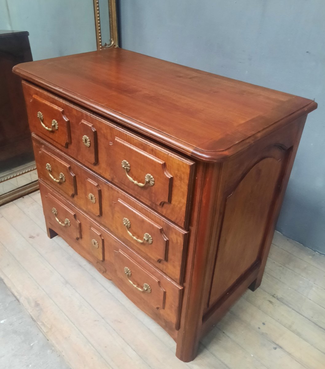Louis XIV-style Chest Of Drawers, Solid Wood-photo-5