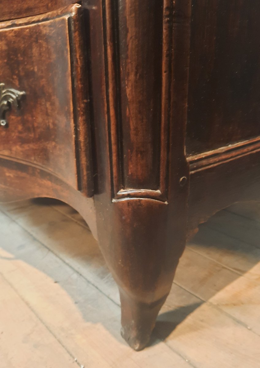 Commode d epoque Louis XV en bois massif -photo-3