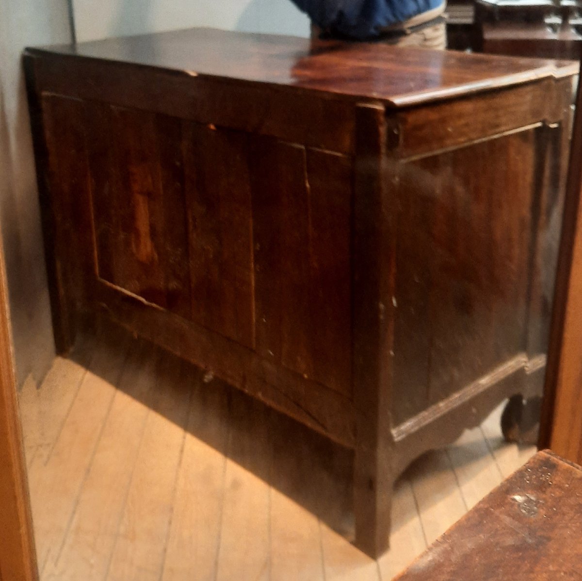 Commode d epoque Louis XV en bois massif -photo-4