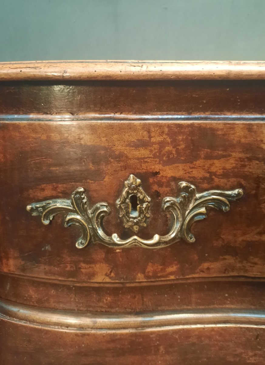 Commode d epoque Louis XV en bois massif -photo-5