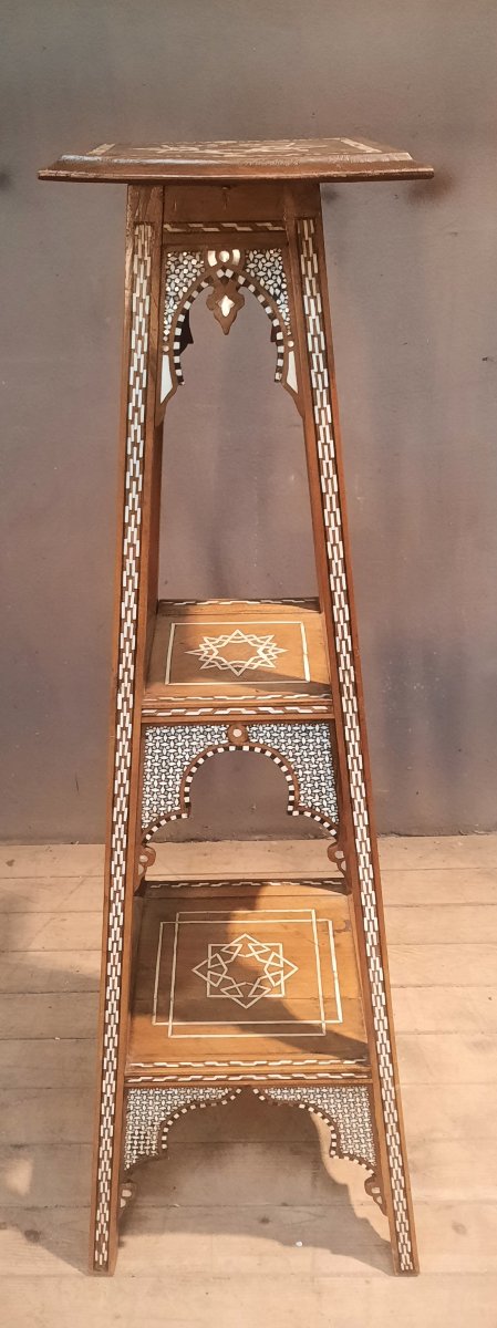 Selette orientale en bois et nacre-photo-4