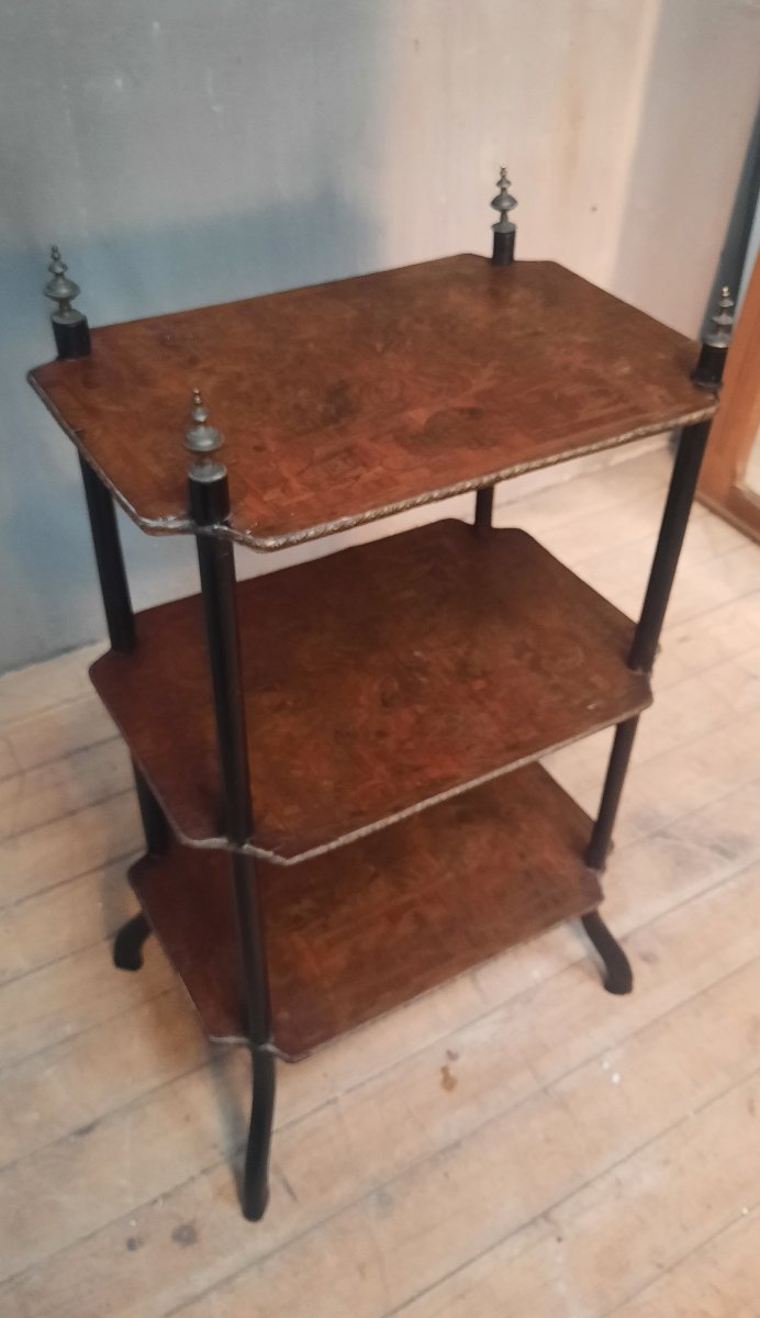 Napoleon III-style Side Table With Marquetry -photo-2